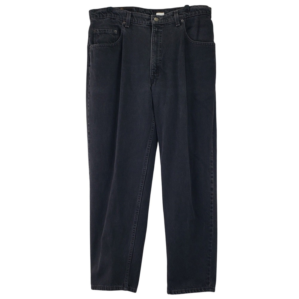 VINTAGE Levis 560 Jeans Mens 38x30 (Fits 36x29.5) Black Made USA 90s Loose Denim